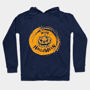 Halloween Scary Evil Pumpkin Funny Pumpkin Head Hoodie